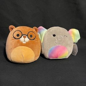 Squishmallow CHIP and MILA bundle NWT 5”